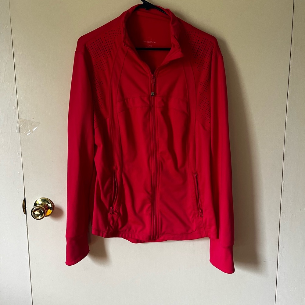 Tangerine Women's Red Bomber Jacket